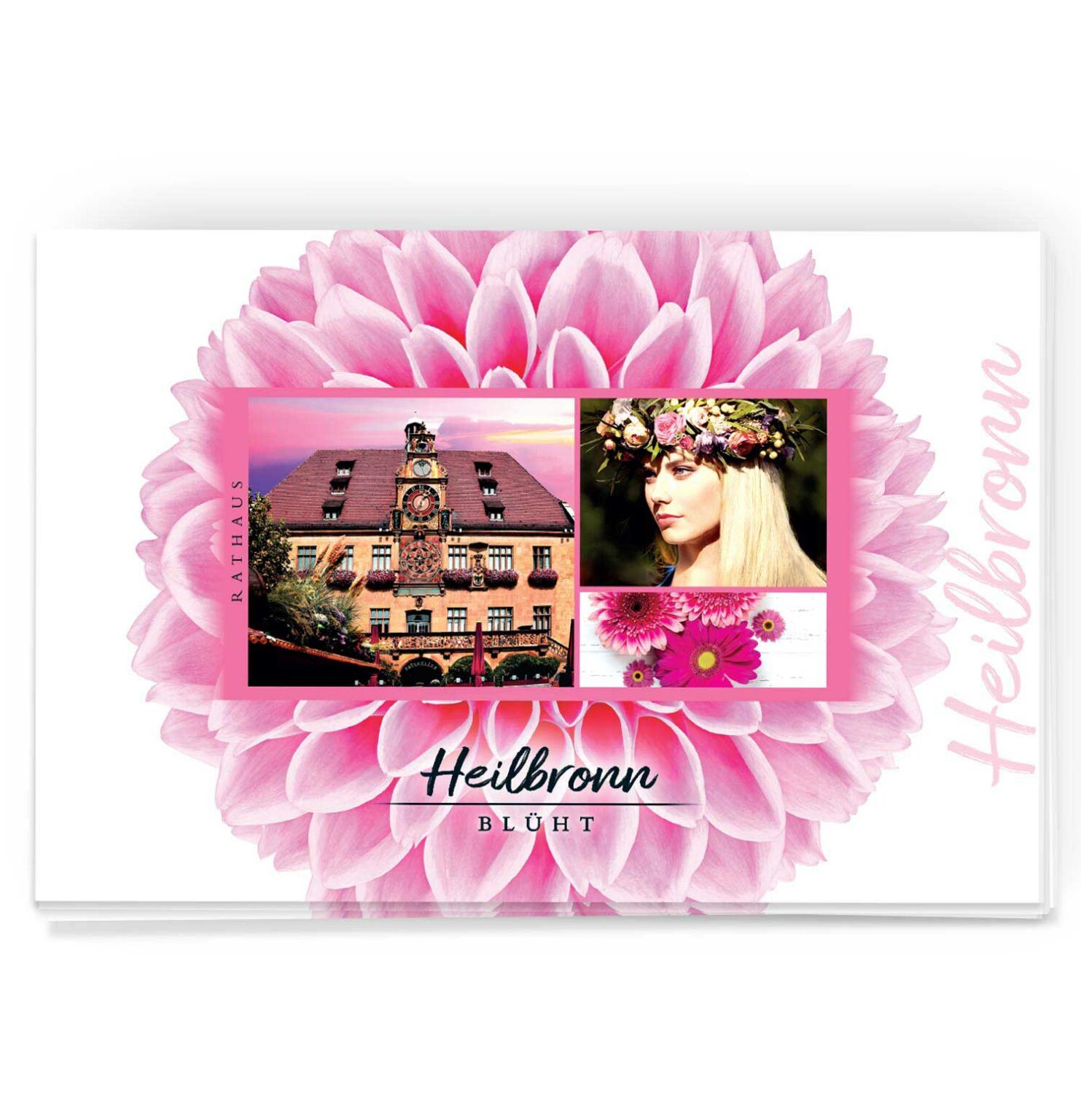 Heilbronn Postkarte Rathaus