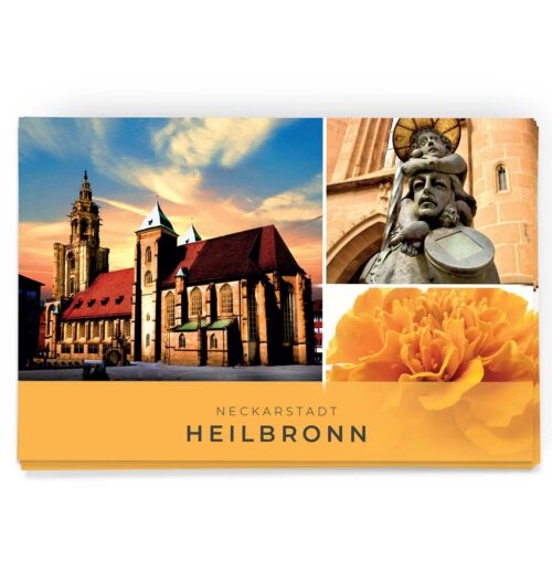 Schöne Heilbronn Postkarte mit der Kilianskirche
