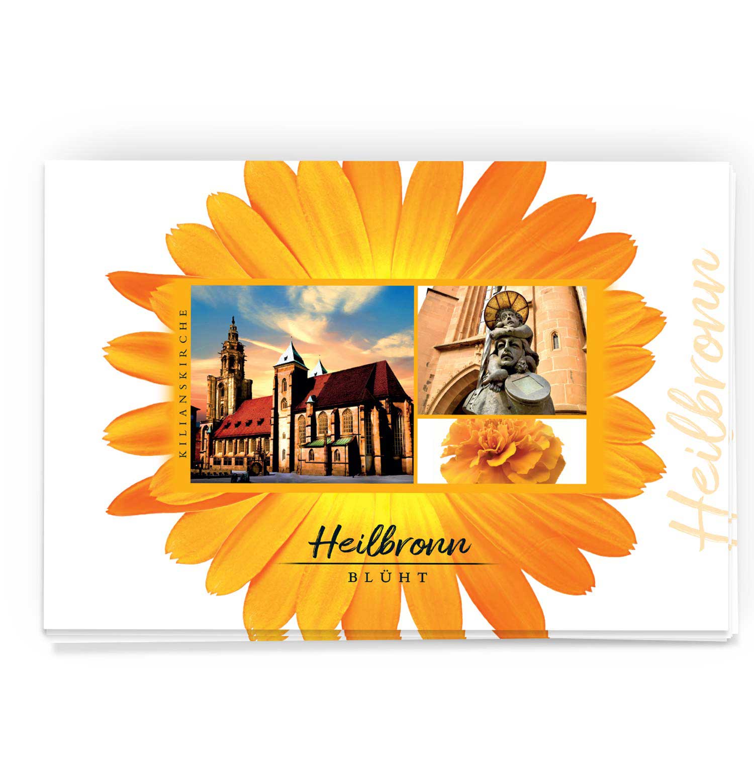 Postkarte Heilbronn mit Kilianskirche