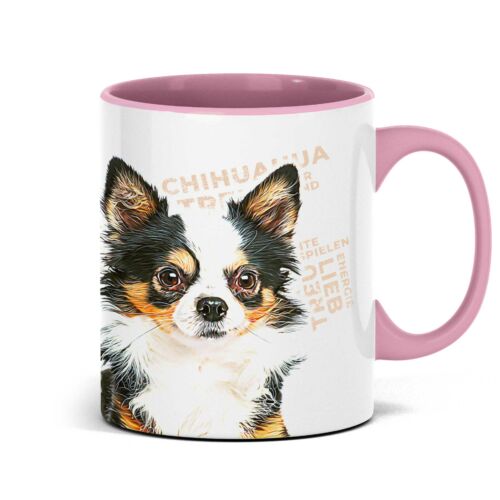 Persolnalisierte Chihuahua Tasse mit Hundemotiv und Namen